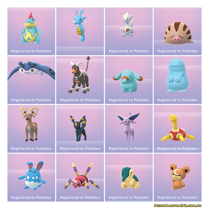 Pokémons da primeira e da segunda geração