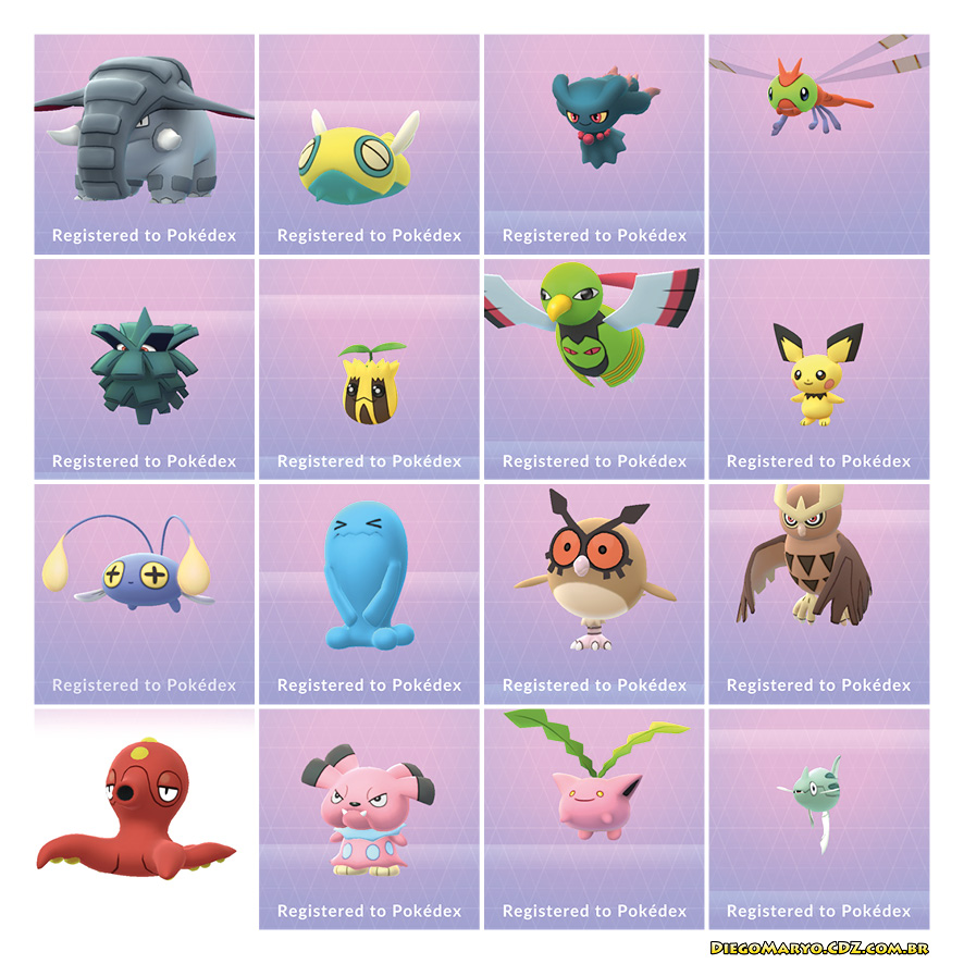 Pokémon Go – Novos Pokémons da Segunda Geração