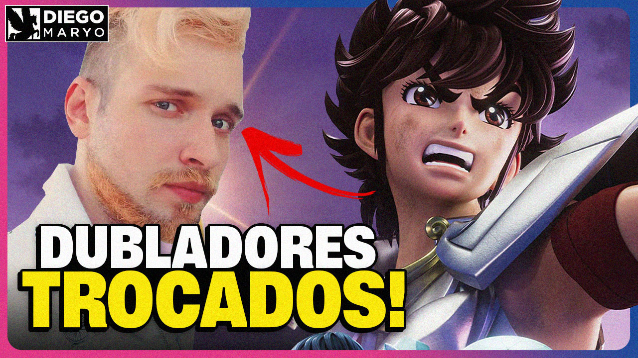 FIM DE UMA ERA! DUBLADORES NOVOS de Cavaleiros do Zodíaco! Saint Seiya 3D -  Diego Maryo